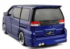 Black / White / Blue 1:32 Scale Kids Diecast Nissan Elgrand Toy