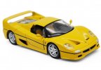 Red / Yellow 1:24 Scale Bburago Diecast Ferrari F50 Model