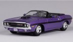 Orange 1:24 MaiSto Diecast 1970 Dodge Challenger R/T Convertible