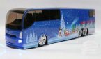 Kids Blue / Green / Red Christmas Theme Tour Bus Toy