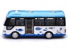 1:40 Scale Kids Blue-White Diecast City Bus Toy