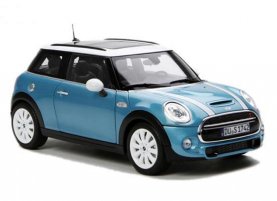 1:18 Blue / Yellow NOREV Diecast 2015 Mini Cooper S Car Model