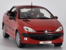 Welly 1:18 Scale Red / Green Diecast Peugeot 206CC Model