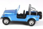 1:24 Scale Red / Blue Bburago Diecast Jeep Wrangler Car Model