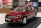 Red / Blue 1:43 Scale Diecast 2010 VW Tiguan SUV Model