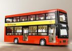 1:48 Scale Helix Ultra Orange Kids Diecast Double Decker Bus Toy