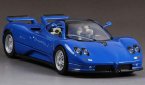 Blue / Black / White 1:24 MotorMax Diecast Pagani Zonda C12