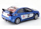 Kids 1:32 Red / Blue Diecast Mitsubishi Lancer Evolution Toy