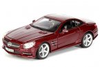 Black / Wine Red 1:24 Scale Bburago MERCEDES-BENZ SL500