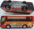 1:156 Mini Scale Kids Red / Blue Die-Cast TaiWan Tour Bus Toy