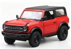 Red 1:36 Scale Kids Welly Diecast 2021 Ford Bronco SUV Toy