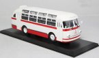 White-Red 1:43 Scale Die-Cast Soviet Union LAZ-695E Bus Model