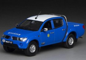 1:43 Macau Police Diecast Mitsubishi Triton L200 Pickup Model