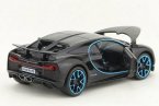 Kids Black 1:32 Scale Diecast Bugatti Chiron Toy