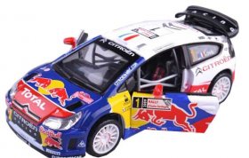 1:32 Scale Bburago NO.1 Diecast 2009 Citroen C4 WRC Model