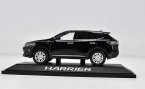 White / Silver / Black 1:30 Scale Diecast Toyota Harrier Model