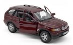 Wine Red 1:24 Scale Bburago Diecast BMW X5 SUV Model