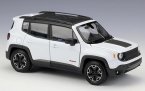 1:24 Scale White / Yellow/ Red Welly Diecast Jeep Renegade Model