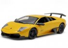 Yellow / Orange 1:24 Diecast Lamborghini Murcielago SV Model