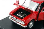 Red 1:24 Scale Diecast 1965 Alfa Romeo Giulia 1600 Super Model