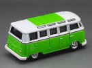Kids 1:64 Scale Green / Blue / Yellow Diecast VW T1 Bus Toy
