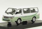 1:43 Scale White-Green Diecast Jinbei Hiace Van Model