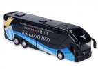 Black S.S. Lazio Painting Kids Diecast Coach Bus Toy