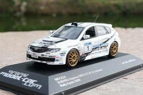 1:43 White Diecast Subaru Impreza WRX STI Model