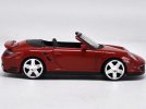 1:24 Red Motormax Diecast Porsche 911 Turbo Cabriolet Model