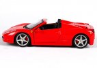 Bburago 1:24 Scale Red / Blue Diecast Ferrari 458 Spider Model