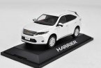 White / Silver / Black 1:30 Scale Diecast Toyota Harrier Model