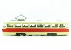 Red / Blue Pull-back Function Kids Diecast Tram Toy