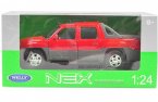 Red / Black 1:24 Welly Diecast Chevrolet Avalanche Pickup Model