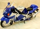 1:12 Scale White / Golden / Blue MaiSto Suzuki GSX 1300R Motor