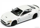 White 1:64 Scale Diecast Maserati GranTurismo Model