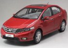 Silver / Red 1:18 Scale Diecast 2013 Honda City Model