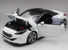 White 1:18 Scale Norev Diecast Peugeot RCZ Model