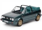 1:18 Scale Green NOREV Diecast 1990 VW Golf Cabriolet Model