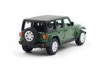 1:64 Scale Red / Green Diecast Jeep Wrangler Sahara Model