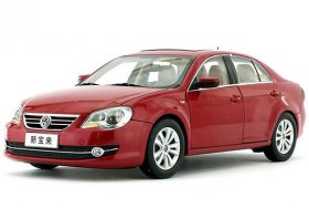 Red 1:18 Scale 2010 Diecast VW Bora Model