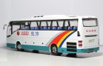 White 1:42 Scale Diecast Volvo 9700 Silver Bus Model