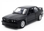 1:36 Scale Black / White Kids Diecast 1987 BMW M3 Car Toy