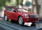 White / Red 1:64 Scale Diecast 2008 Cadillac SRX SUV Model