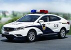 1:18 Scale White Police Diecast 2015 Geely Borui Model