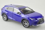 1:18 Scale Silver / Blue / White Diecast Lexus NX200t Model