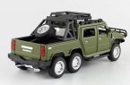 Black / Yellow / Red / Green Diecast Hummer H2 Pickup Truck Toy