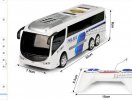 White Police Theme RC Bus With Two Policeman Cartoon Figure