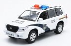 Kids 1:32 Scale White Police Theme Diecast Toyota Land Cruiser