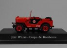 Red 1:43 Scale IXO Diecast Jeep Willys Car Model