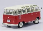 1:18 Scale Red / Blue Diecast 1962 Volkswagen T1 Bus Model